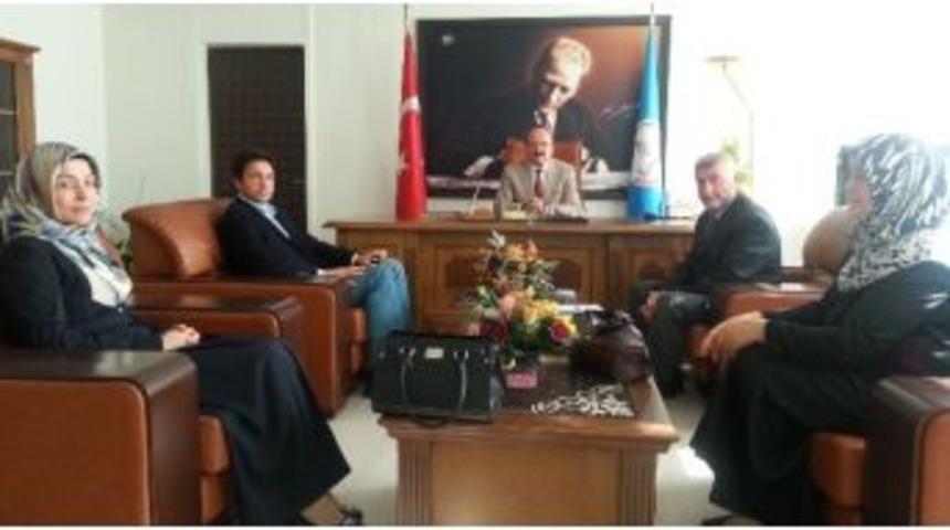 Okul Aile Birliğinden Milli Eğitim M&uuml;d&uuml;r&uuml;ne Ziyaret