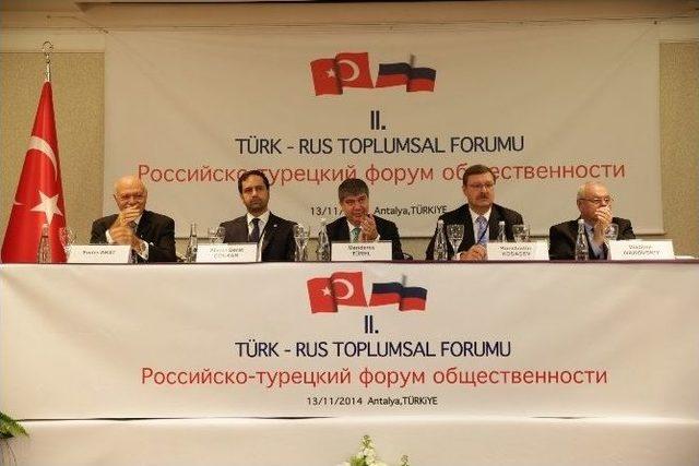 Türk-rus Toplumsal Forumu Başladı