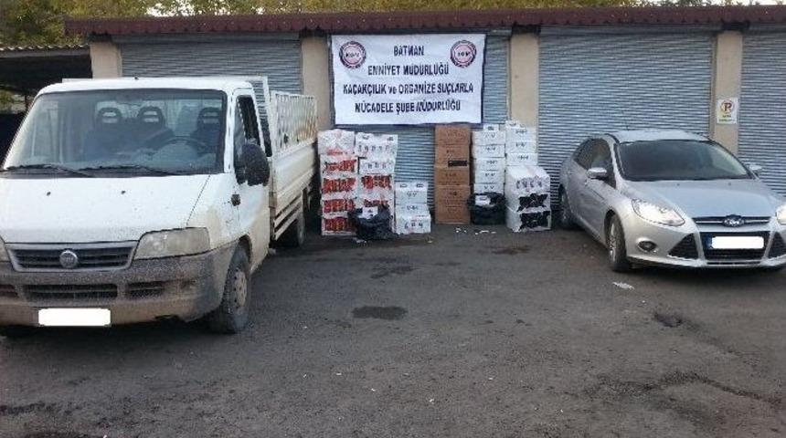 Batman&rsquo;da 31 Bin 450 Paket Ka&ccedil;ak Sigara Ele Ge&ccedil;irildi