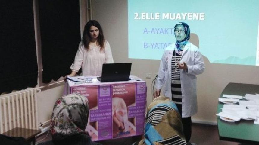 Kaynarca&rsquo;da &lsquo;meme Kanseri&rsquo;nde Farkındalık Oluşturma Eğitimi Verildi