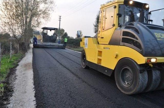 Rahmiye’de Okul Yolu Asfaltlandı