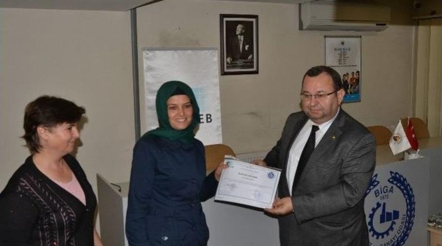 Girişimci Adayları Belgelerini Aldı