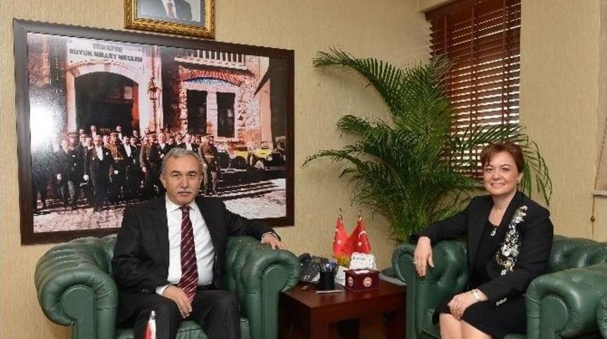 T&uuml;rkiye Halk Sağlığı Kurumu Başkanı Prof. Dr. &Ouml;zkan&rsquo;dan Vali B&uuml;y&uuml;k&rsquo;e Ziyaret