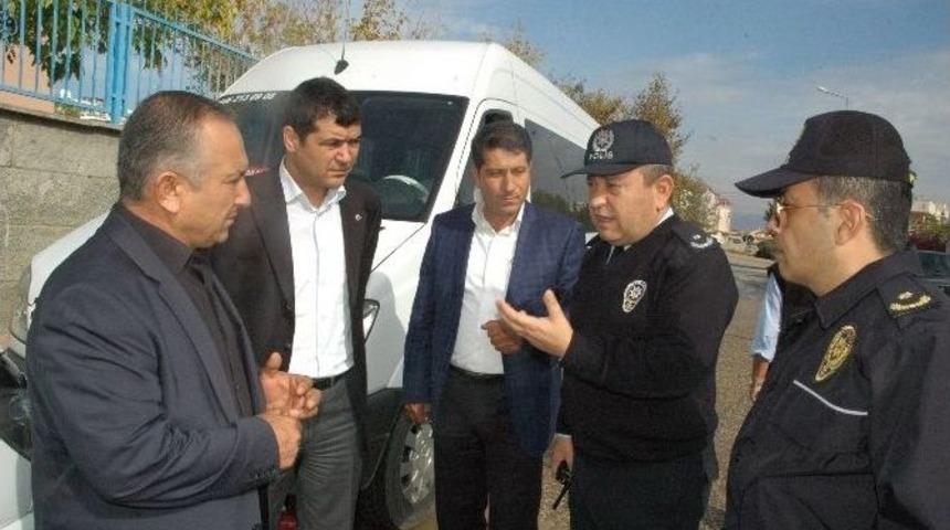 Manavgat&rsquo;ta Okul Servislerine Denetim