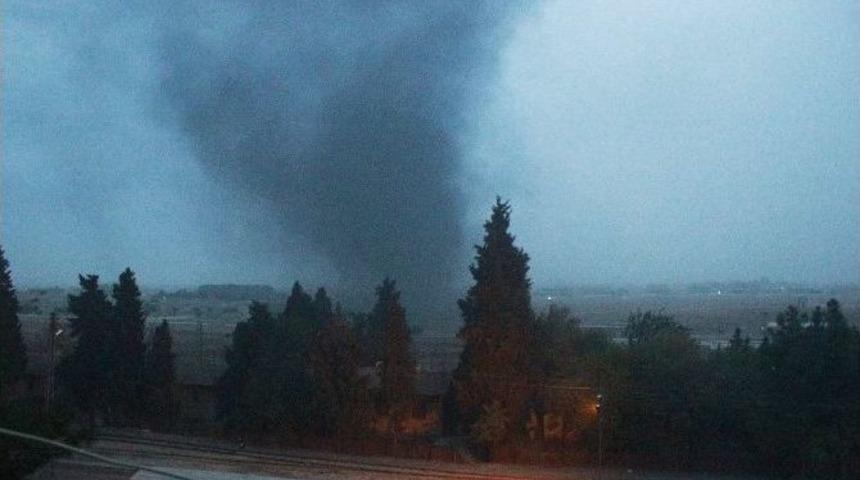 Suriye Sınırında Yangın Paniği