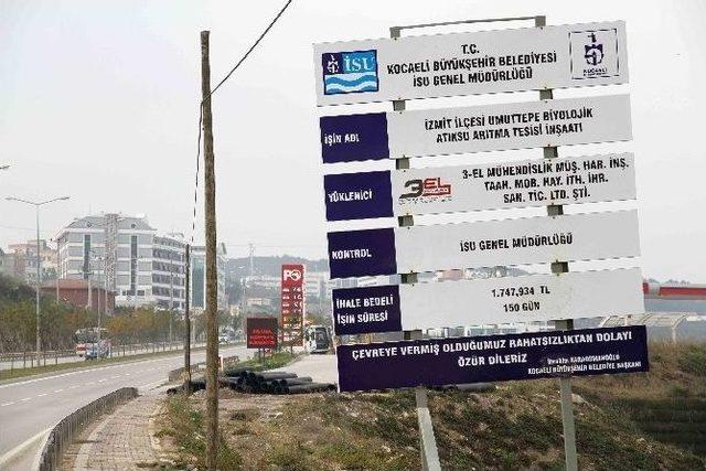 İsu, İzmit Umuttepe Bölgesinde Arıtma Tesisi Yapıyor