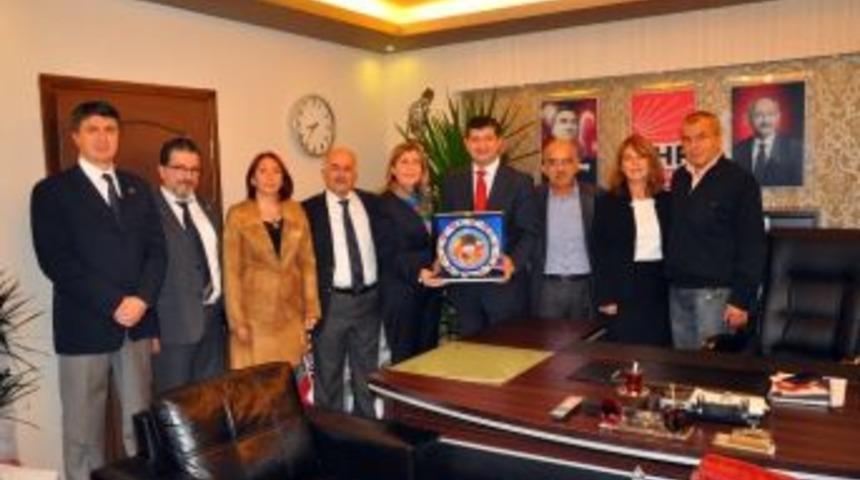 Chp İl Başkanı Arı&rsquo;ya Tbb Delegelerinden Ziyaret