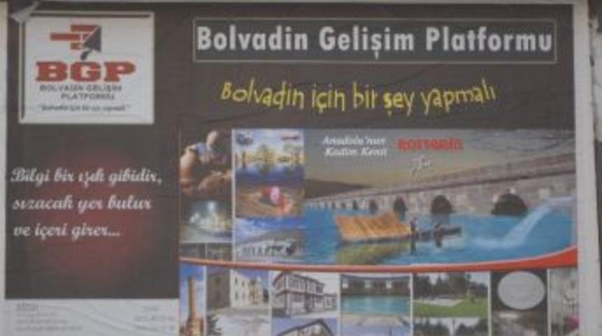 Bolvadin Gelişim Platformu &Ccedil;alışmalarını Bilboardlarda Tanıttı