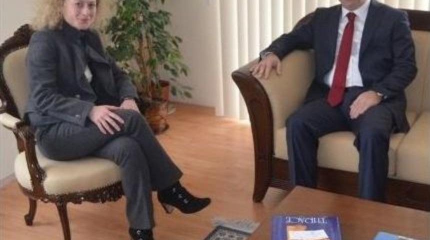 Edirne Belediye Başkanı G&uuml;rkan&rsquo;dan, Yunan Konsolos Charitidou&rsquo;ya Ziyaret