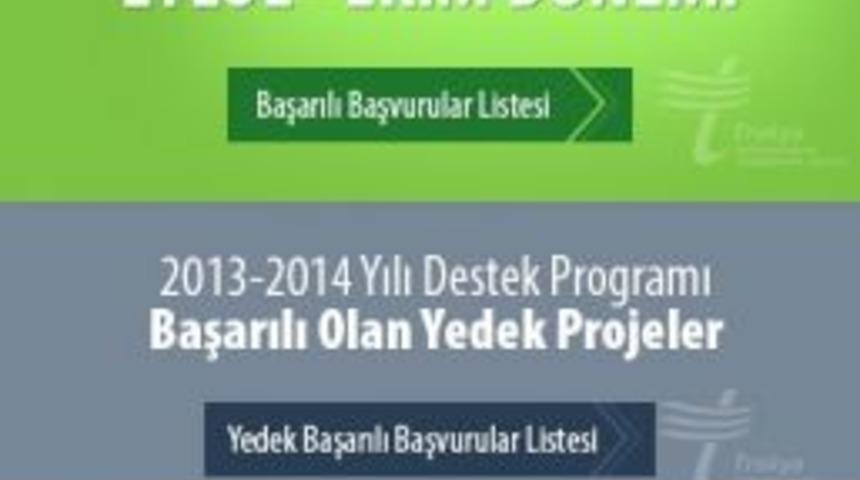Trakyaka 2014 Yılı Teknik Destek Programı Sonu&ccedil;ları A&ccedil;ıklandı