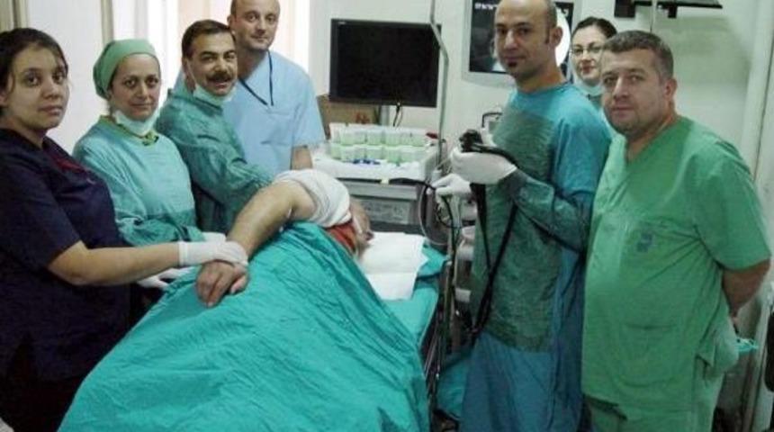 SARIMSAK BOĞAZINA TAKILDI