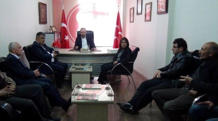 Başkan &Ouml;zg&uuml;ven&rsquo;den Mhp&rsquo;ye Ziyaret