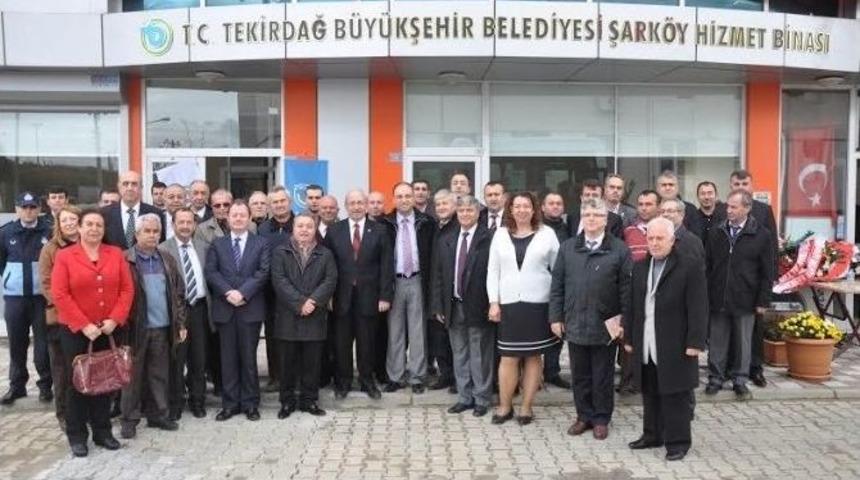 Tekirdağ B&uuml;y&uuml;kşehir Belediyesi Şark&ouml;y Hizmet Binası A&ccedil;ıldı