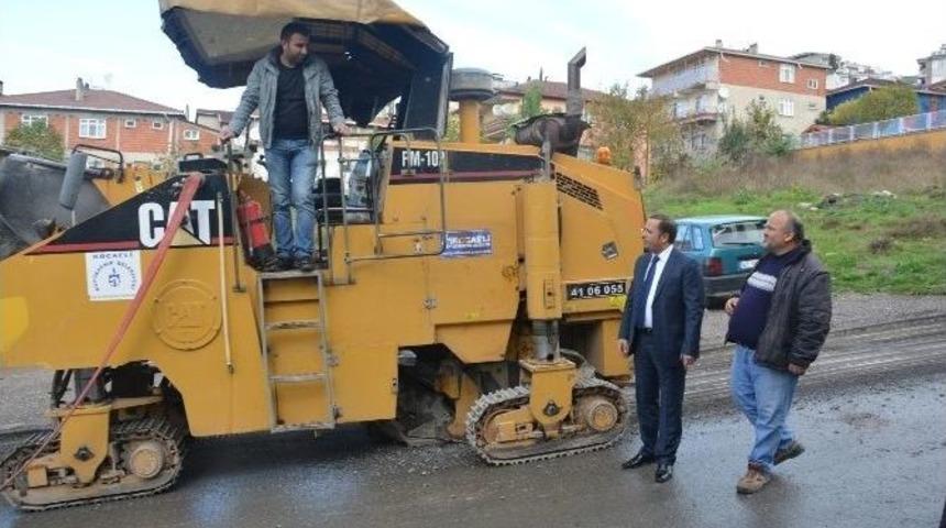 Dilovası Cumhuriyet Mahallesi Asfaltlanıyor