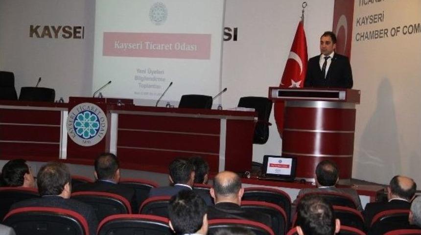 Kayseri Ticaret Odası &Uuml;yeleri Bilgilendirme İstişare Toplantısının 6&rsquo;ıncısını Ger&ccedil;ekleştirdi