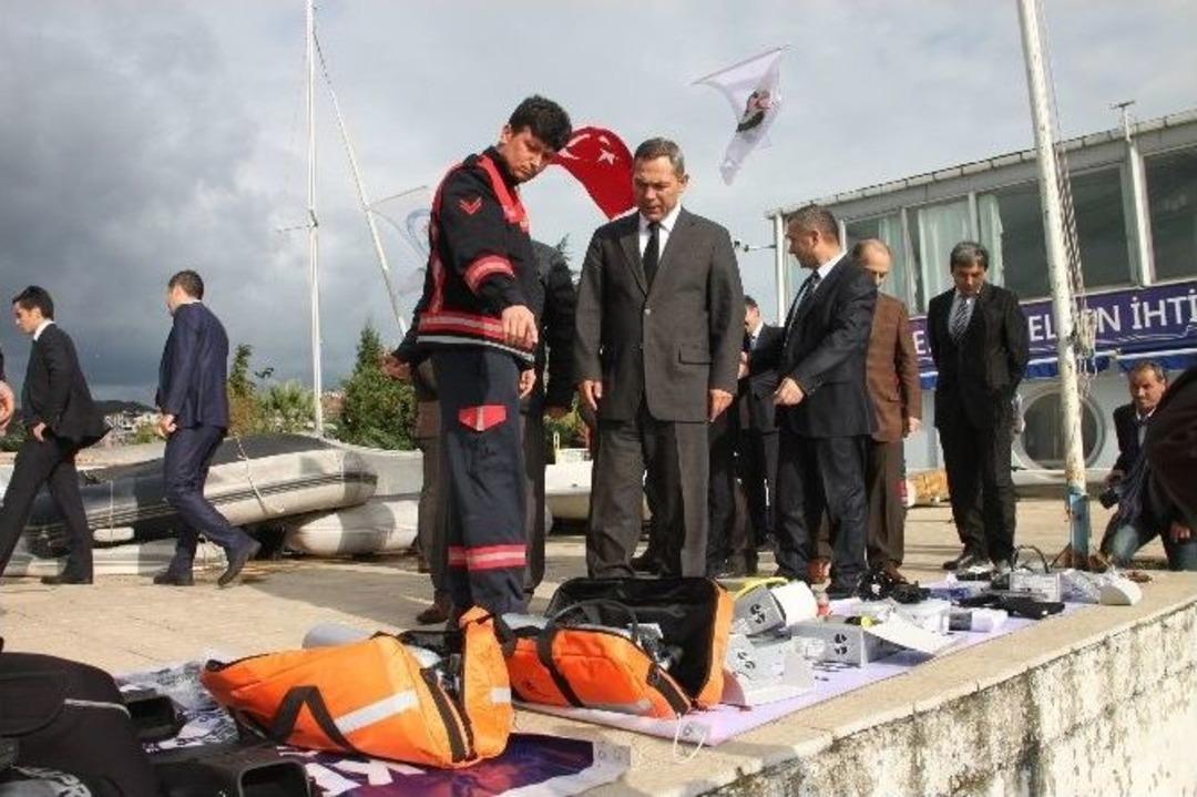 İtfaiye M&uuml;d&uuml;rl&uuml;ğ&uuml;ne Alınan Kurtarma Botu Hizmete Girdi