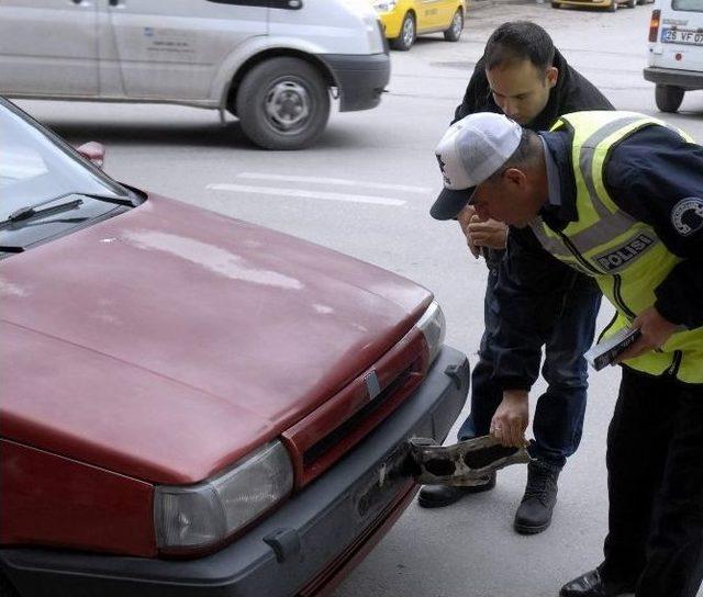 Trafik Polisinden Standart Dışı Plaka Denetimi 2