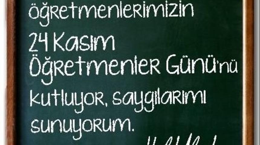 Başkan Alıcık&rsquo;ın &Ouml;ğretmenler G&uuml;n&uuml; Mesajı