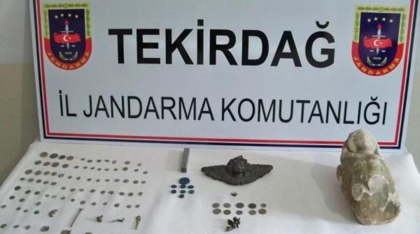 MALKARA'DA TARİHİ ESER KA&Ccedil;AK&Ccedil;ILIĞI OPERASYONU: 3 G&Ouml;ZALTI