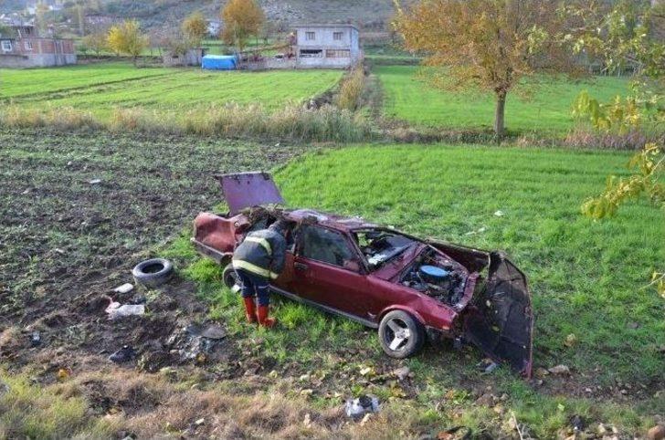 Kontrolü Kaybeden Otomobil Takla Attı: 4 Yaralı