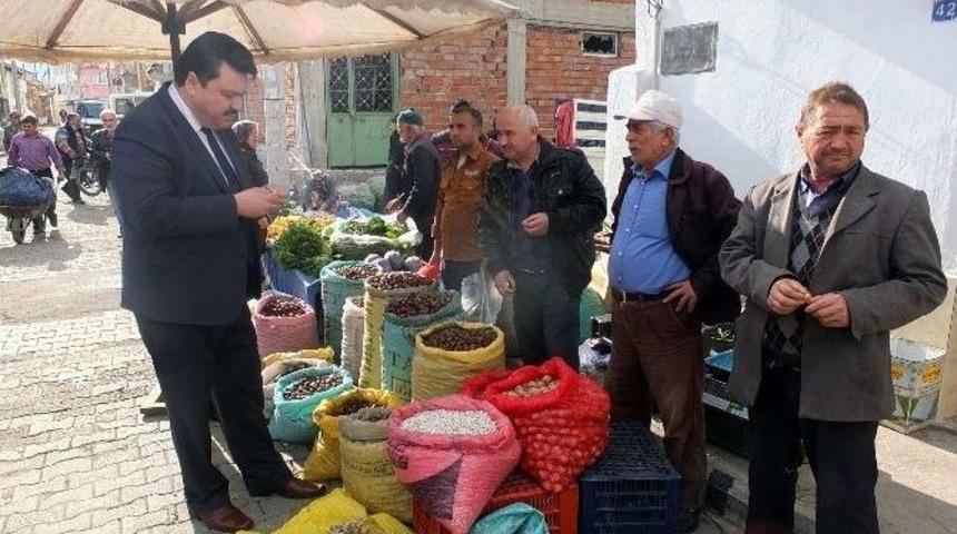 Başkan Ersoy Pazar Yerini Ziyaret Etti