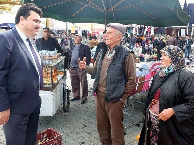 Başkan Ersoy Pazar Yerini Ziyaret Etti 2