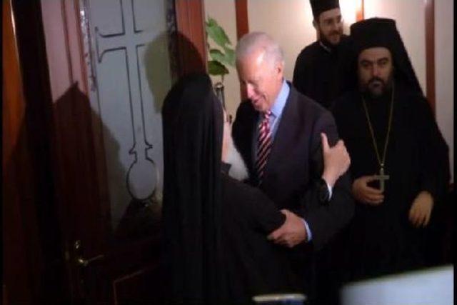 ABD BAŞKAN YARDIMCISI BİDEN, BARTHOLOMEOS U ZİYARET ETTİ (2) 2