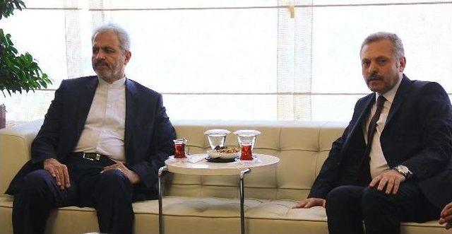 İran Büyükelçisi Aosb’yi Ziyaret Etti
