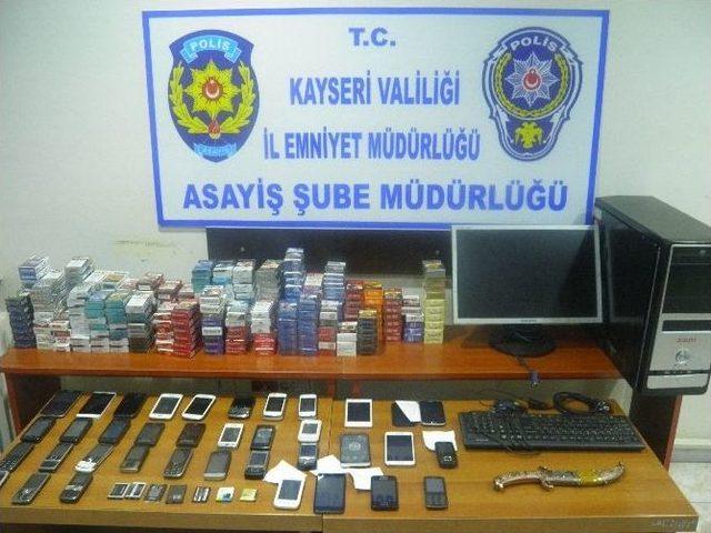 Kayseri’de 26 Hırsızlık Olayı Aydınlatıldı
