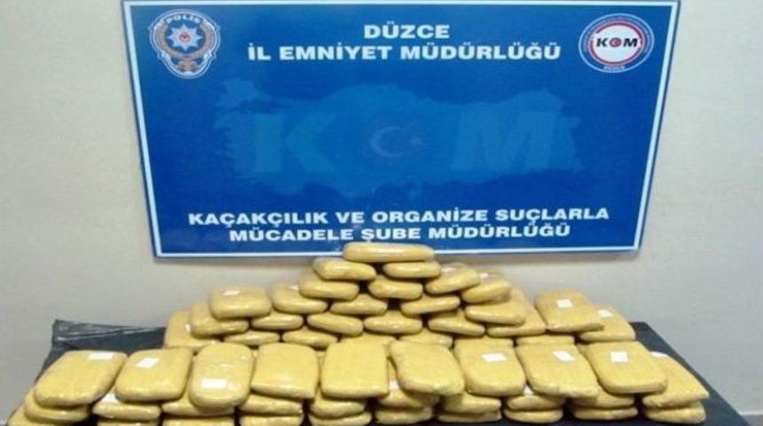 Düzce’de 27 Kilo 569 Gram Eroin Ele Geçirildi