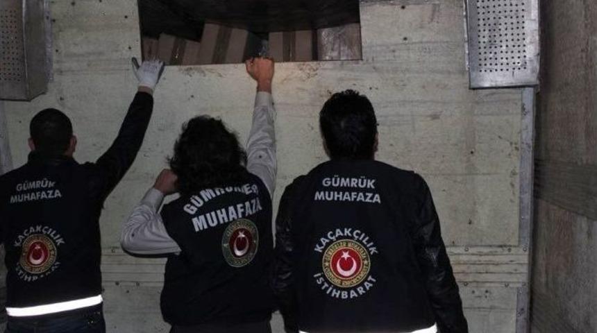 Hatay’da 100 Bin Paket Kaçak Sigara Ele Geçirildi