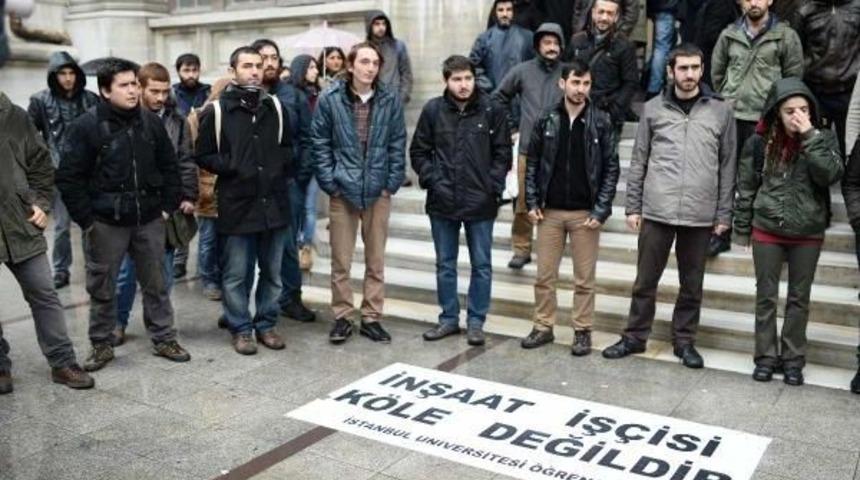 SİRKECİ B&Uuml;Y&Uuml;K POSTANE &Ouml;N&Uuml;NDE İŞ&Ccedil;İ EYLEMİ