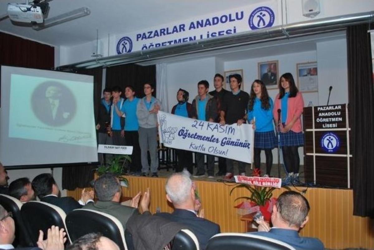 Pazarlar&rsquo;da &Ouml;ğretmenler G&uuml;n&uuml; Kutlandı