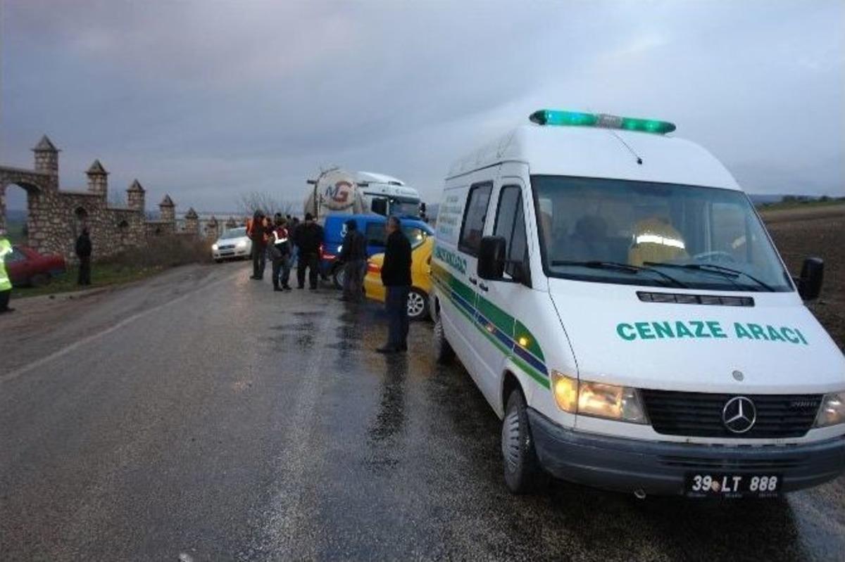Tekirdağ&rsquo;da Kaza: 1 &Ouml;l&uuml;