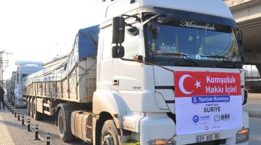 Canik&rsquo;ten Suriye&rsquo;ye Yardım Konvoyu