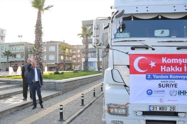 Canik’ten Suriye’ye Yardım Konvoyu 1