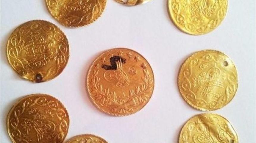 İpsala&rsquo;da Osmanlı D&ouml;nemine Ait Altın Sikke Yakalandı