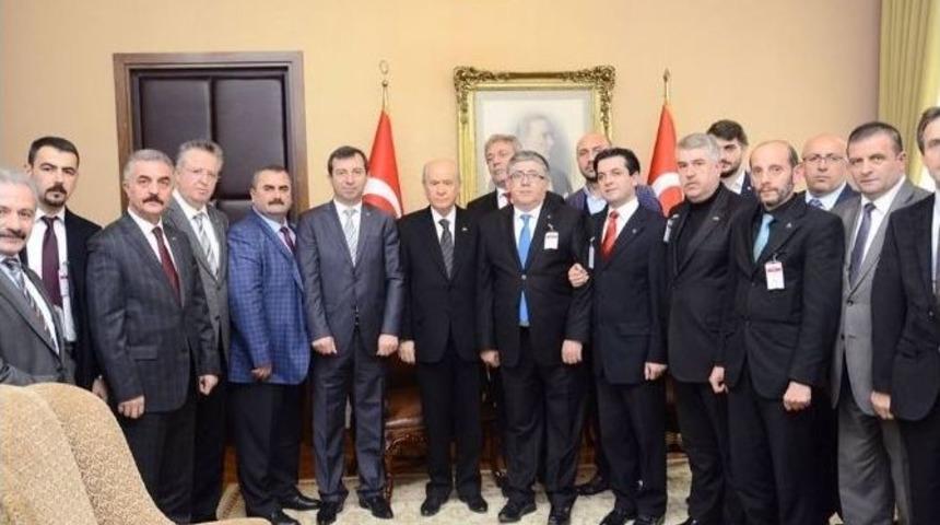 Mhp İneg&ouml;l Teşkilatından Bah&ccedil;eli&rsquo;ye Ziyaret