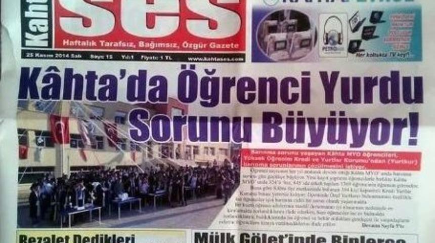 Kahta Kaymakamlığına Yerel Gazetenin Girişinin Engellendiği İddiası