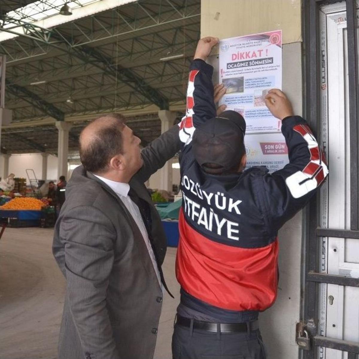 İtfaiyeden Karbonmonoksit Zehirlenmelerine Karşı Uyarı Afişleri