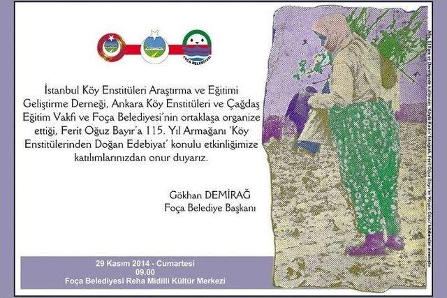 "k&ouml;y Enstit&uuml;lerinden Doğan Edebiyat" Fo&ccedil;a&rsquo;da Tartışılacak 1