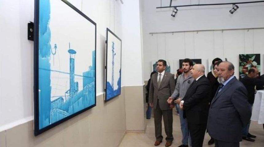 &Uuml;niversitede Akademisyen Sanat&ccedil;ılar Resim Sergisi