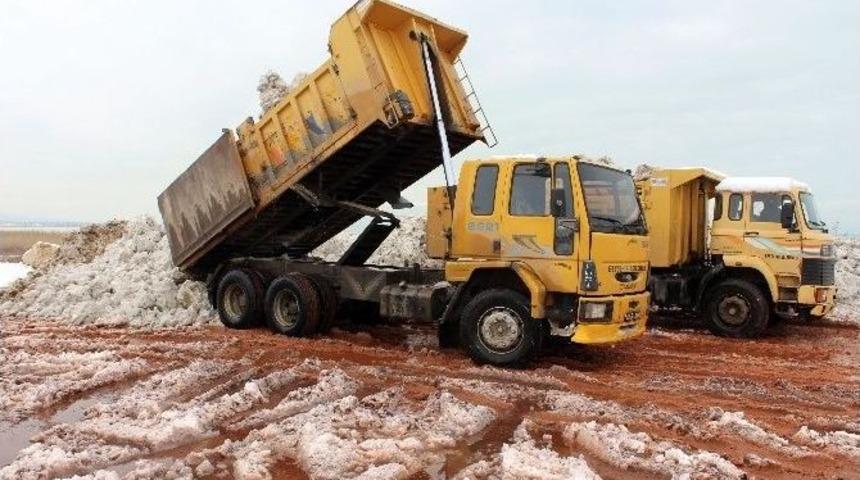 Beyşehir G&ouml;l&uuml;ne Kar Takviyesi