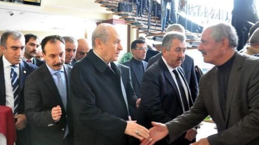 Mhp lideri bah&ccedil;eli, 500 ara&ccedil;lık konvoyla tunceli'de