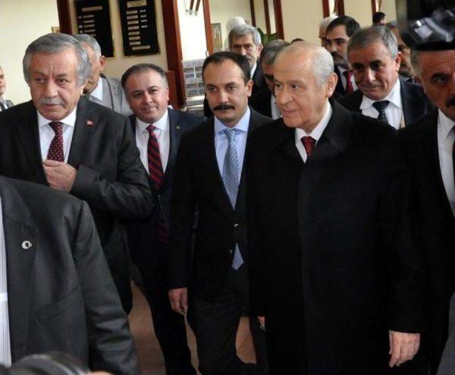 Mhp lideri bahçeli, 500 araçlık konvoyla tunceli'de