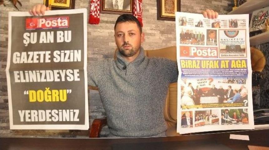 Balıkesir&rsquo;de Yerel Gazete, B&uuml;y&uuml;kşehir Danışmanlarını Protesto Ederek Sayfasını Kararttı