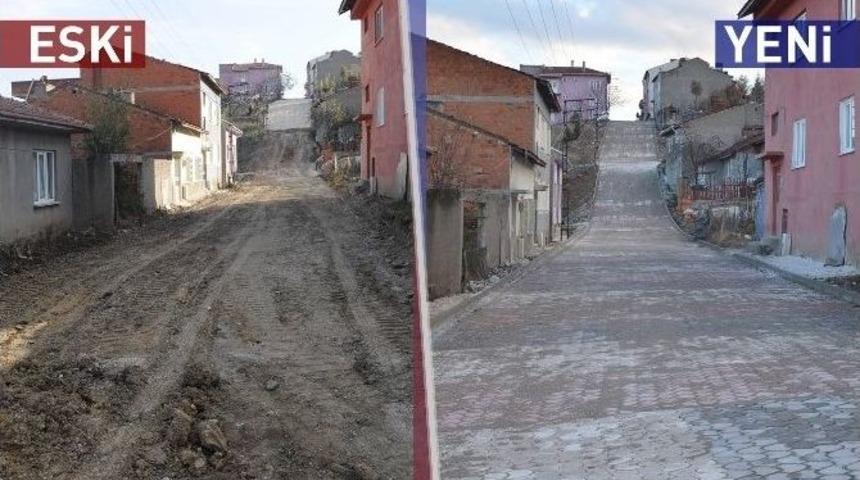 Sokaklar Kilit Parke Taşı İle G&uuml;zelleşiyor