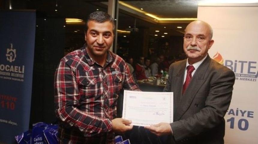 İtfaiyeciler Sertifikalarını Aldı