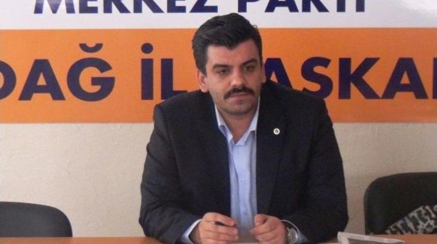 Merkez Parti Tekirdağ İl Başkanı T&uuml;may Uncu: "merkez Parti Yeni Kurulan Diğer Partilerle Aynı Kefeye Konulamaz"