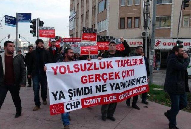 Chp li gen&ccedil;lerden yolsuzluk soruşturmasına yayın yasağı protestosu 2